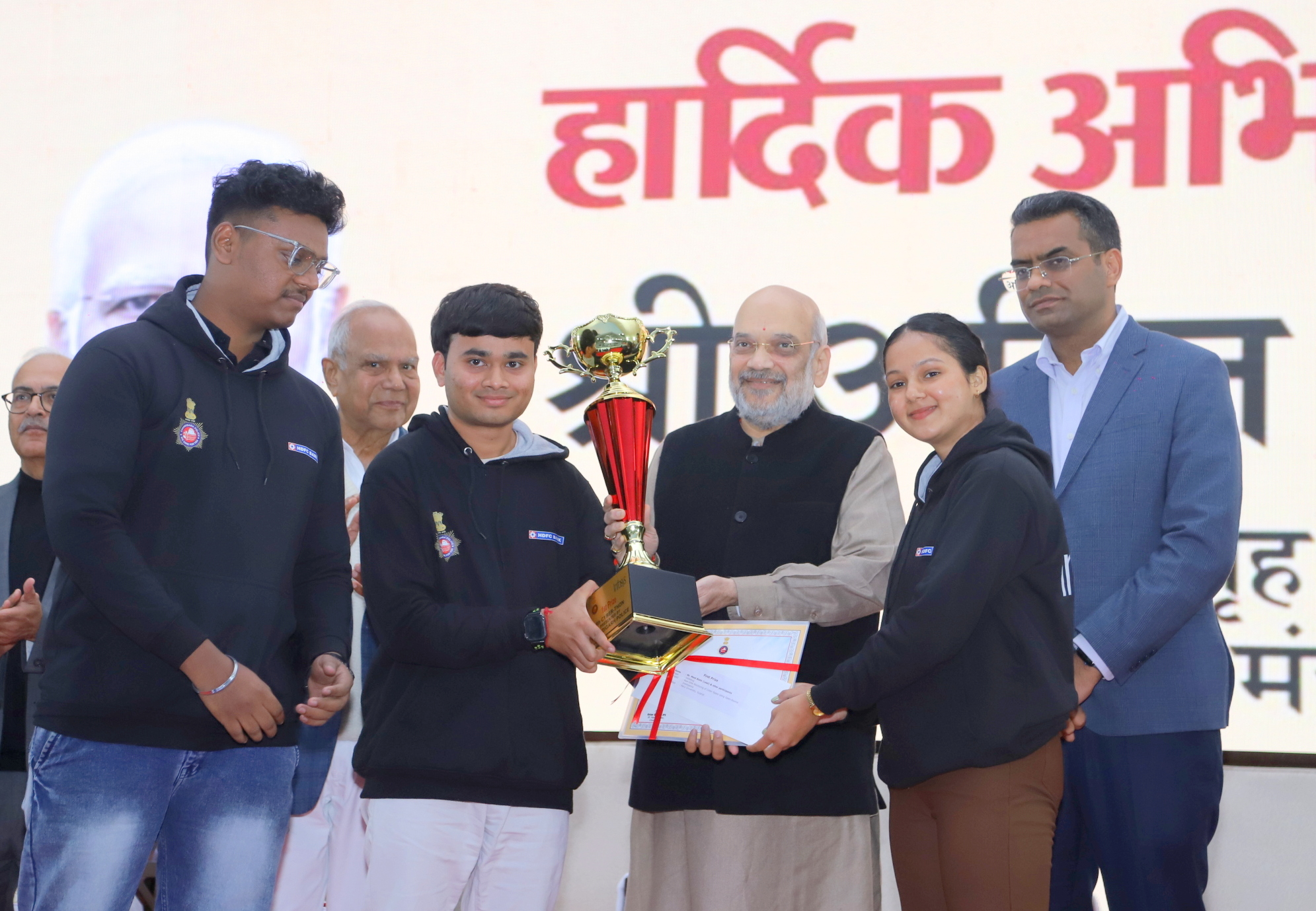 Felicitation by Union Home Minister Shri Amit Shah at the CenCOPS inauguration, Chandigarh