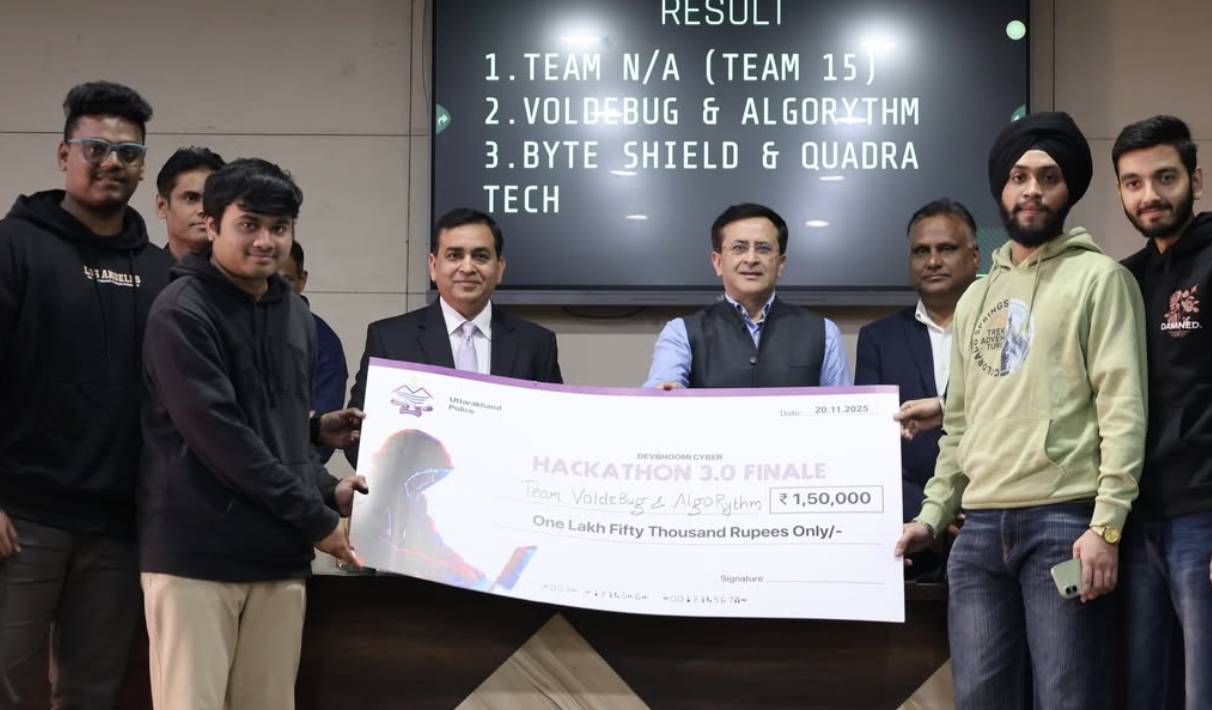 Devbhoomi Cyber Hackathon 3.0 Finale, 1st Runner-Up — Uttarakhand Police
